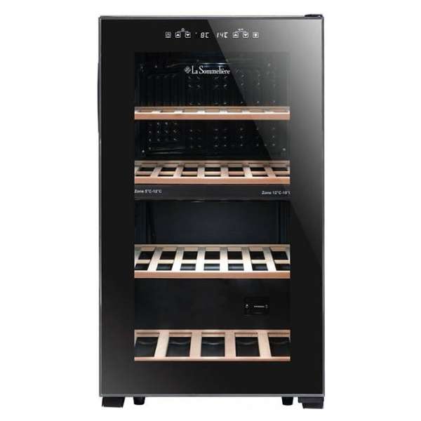 Шкаф винный двухзонный La Sommeliere LS51.2ZBLACK